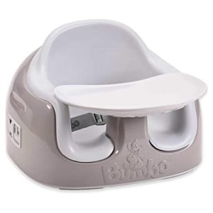 Gray bumbo seat with sales tray
